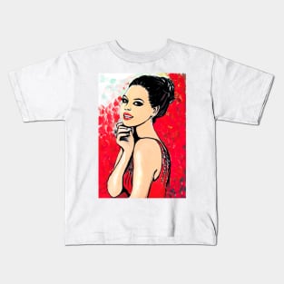 Woman in red Kids T-Shirt